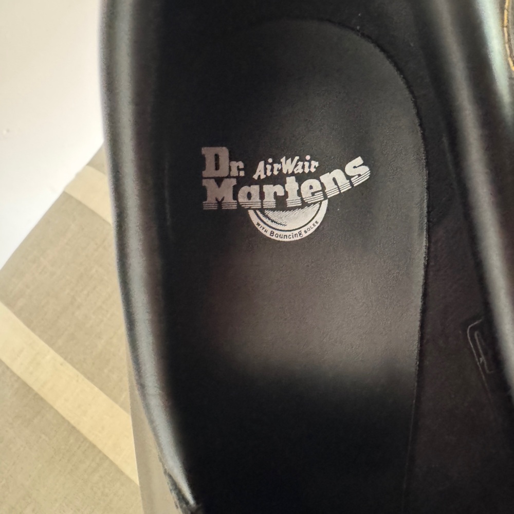 Dr. Martens Black Platform 4-hole Lace-Up Shoes - Picture 7 of 11